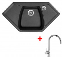 Sinks NAIKY 980 Metalblack + Vitalia 
